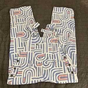 Lucky & Yak Dungaree Overalls in Squiggle Pattern